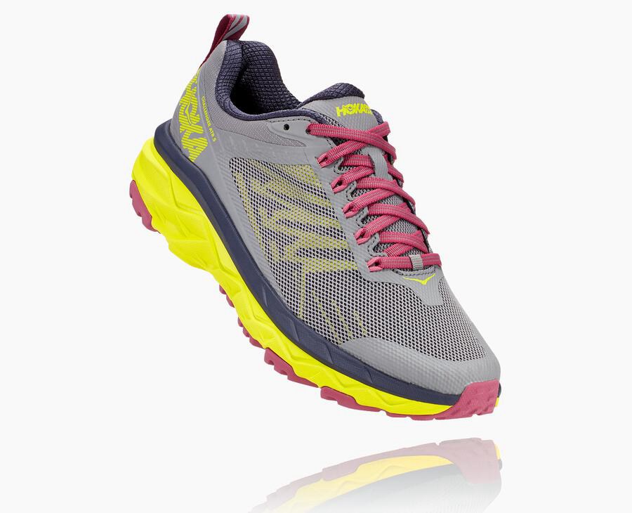 Zapatillas Trail Hoka One One Mujer - Challenger Atr 5 - Gris - PQJ162703